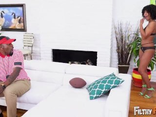 FILTHY FAMILY - Hot MILF Misty Stone Fucks Step Son Lil D And His Coach screenshot number 2