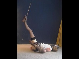 Office Sissy in Bondage with Plug