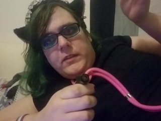 Smoking Fetish Trashy Goth Transgender Plus Pink Medical Role Play