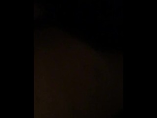 ITS DARK. FUCKING BIG BOOTY CHICK AFTER MY HOMIE NUTTED ON HER BACK