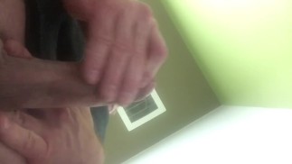 Draining My Balls At Work Because They Were So Full Of CUM. Needed Relief 