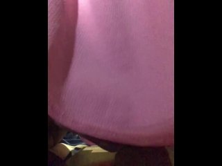 Solo male dildo riding