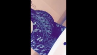 Ass Jumping And Sitting Fat In Work Bathroom