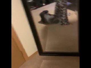 BBW throws ass back and plays with fat pussy