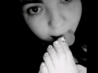 lesbian toe sucking, role play, hot feet, female orgasm