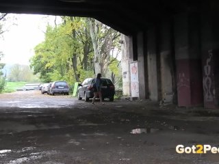 Nearly Caught Pissing In The River