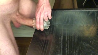 Horny Fit Guy Fucks A Fleshlight With His Big Dick – Cumshot – Moaning