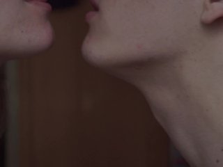 nympho orgasm, tits kissing, babe