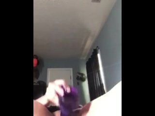 purple dildo vibrator play time