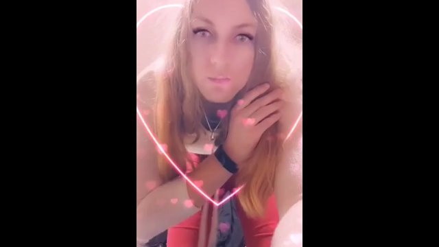 Sexy Blonde Sissy Girl Trap In Lingerie Fucks Herself Anally Dildo Trans