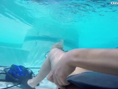 Vodichkina and Farkas underwater hot lesbians