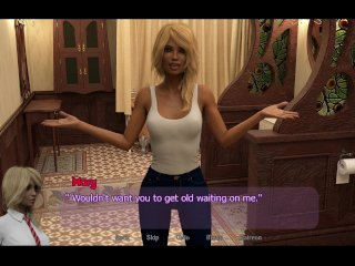 visual novel game, blonde, cartoon porn, kink