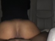 Preview 1 of Freaky bitch riding dick in a car like a pro pt2 (POV)