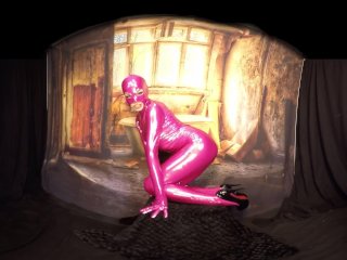 Bravo Models Cosplay 3D VR videos - 356 Rebecca Black - Pink spandex costum
