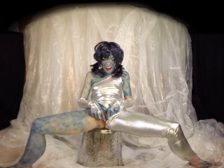 Bravo Models Cosplay 3D VR videos - 357 Rebecca Black - Blue airbrush body