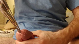 Removing rosebud sounds from a swollen cock