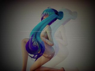 mmd 18, animated porn, hatsune miku, micro bikini