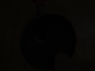 Spurting load ofcum and piss into funnel slut's tunnel gag