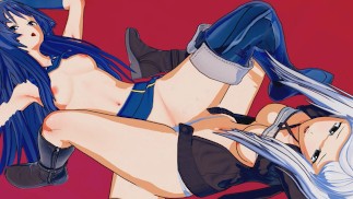 Огненная эмблема - Люсина X Робин Ножницы (3D Хентай)