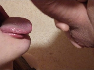 I suck dick and take cum on myface . Amateur