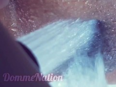 Indian mistress in saree peeing upclose