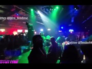 Preview 1 of Viral video Mrsfeedme & Tender Montana public strip club