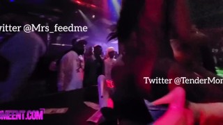 Video viral Mrsfeedme y Tender Montana club de striptease público