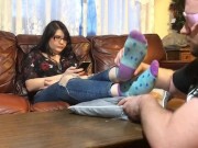 Preview 1 of Worshipping & CUMMING on Teen Soles fresh out of Sweaty Ankle Socks!