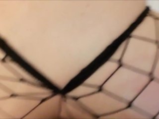 Troia_Italiana sbattuta con calze a rete