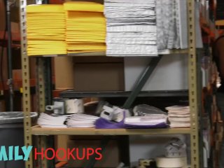 Family Hookups - Stepsister Avi Love gets ass fucked at work screenshot number 0