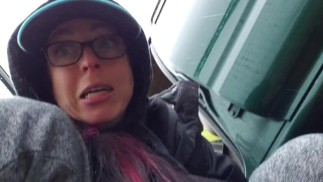 A Piss Beside The Car In The Rain