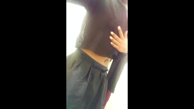 T-girl pees herself