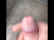 Preview 3 of Straight college guy Trying not to get caught jerking big dick at work and cumming loud huge cumshot
