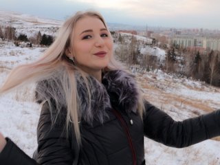  russian amateur, down jacket blowjob, blonde