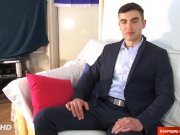 Preview 4 of Insurrer guy are so hot : huge cock gets wanked to get a contract...