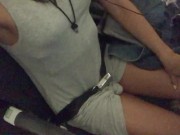 Preview 3 of I'm in a 8hr flight, what do I do? Touch myself and play in the airplane