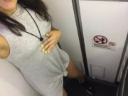 Preview 4 of I'm in a 8hr flight, what do I do? Touch myself and play in the airplane