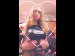 Sexy Blonde Trap Crossdresser Trsns Girl En Lencería De Cuerda G