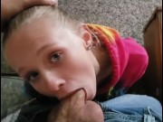 Preview 3 of Step Sisters Assistance- Cumming In Her Mouth Before Work CUMSHOT FACIAL