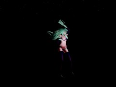 MMD 4k YamaKaze bikini Follow the Leader
