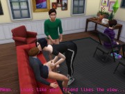 Preview 5 of DDSims - Wife cheats with friends in front of husband - Sims 4