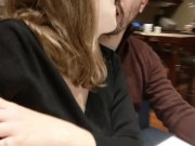 Preview 2 of Intimate Fondling in a Public Restaurant