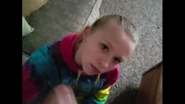 Sucking the Throbbing Cock after a Slutty Facial- Cum on my Face Baby! POV!