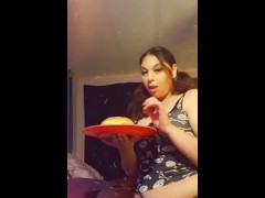 Preview of me eating a cheeseburger - Screenshot 1 of 16 - Bbw Feedee