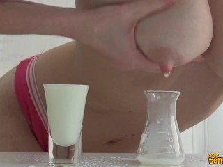 LEAKED OnlyFans: annakovachenko - Filling shot glasses with my hot milk