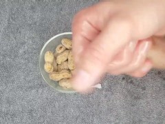 CUM SHOT ALL OVER MY NUTS 
