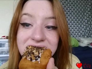 Eating donuts
