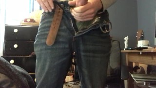 Jerking Off While Wearing Jeans