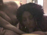 Preview 6 of DOUBLE BLOWJOB EBONY AND IVORY