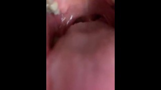 look into my throat while im fucked